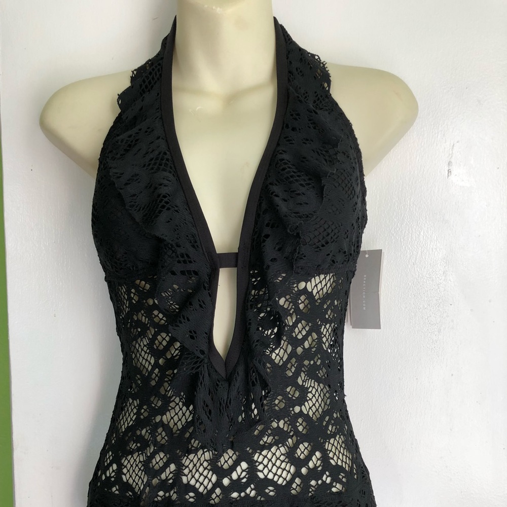 Kenneth Kole Reaction One-piece Lace Swimsuit